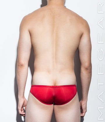 Sexy Men's Underwear Mini Squarecut Trunks - Ran Kwang (Flat Front / Reduced Sides) (Ultra Thin Nylon Signature Series II) - MATEGEAR - Sexy Men's Swimwear, Underwear, Sportswear and Loungewear